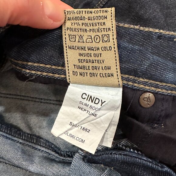 DL1961 Women's Cindy Slim Bootcut Denim Jeans Size 26 - Picture 4 of 13